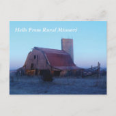 P1000451 Alte Scheune, Hallo aus dem ländlichen Mi Postkarte (Vorderseite)