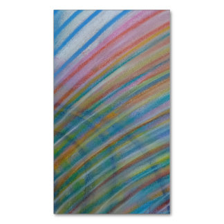 P14 Einzigartige farbenfrohe abstrakte Kunst Magnetische Visitenkarte