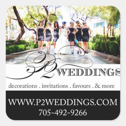 P2 Hochzeiten Kleine Sticker (Vorderseite)