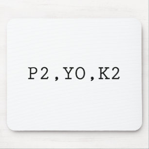P2, YO, K2 MOUSEPAD