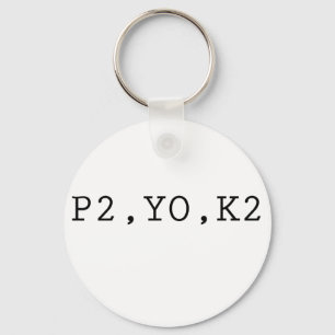 P2, YO, K2 SCHLÜSSELANHÄNGER