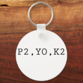 P2, YO, K2 SCHLÜSSELANHÄNGER (Vorderseite)
