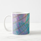 P34 Einzigartige farbenfrohe abstrakte Kunst Kaffeetasse (Links)