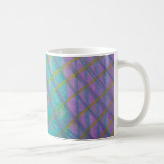 P34 Einzigartige farbenfrohe abstrakte Kunst Kaffeetasse