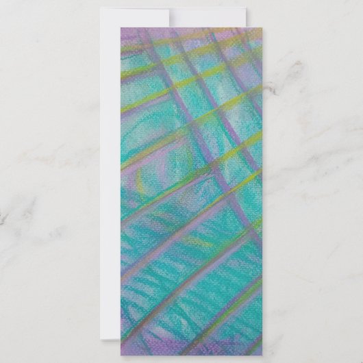 P34 Einzigartige farbenfrohe abstrakte Kunst Karte (Vorderseite)