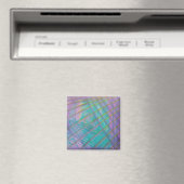 P34 Einzigartige farbenfrohe abstrakte Kunst Magnet (In Situ (Geschirrspüler))