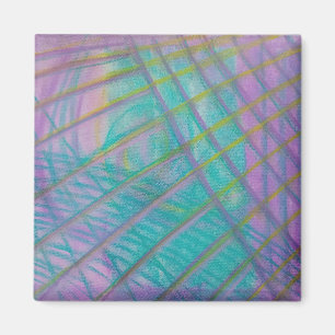 P34 Einzigartige farbenfrohe abstrakte Kunst Magnet