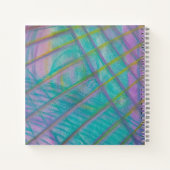 P34 Einzigartige farbenfrohe abstrakte Kunst Notizblock (Rückseite)