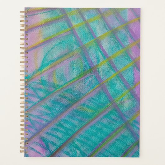P34 Einzigartige farbenfrohe abstrakte Kunst Planer (Vorderseite)