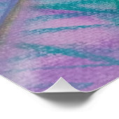 P34 Einzigartige farbenfrohe abstrakte Kunst Poster (Ecke)