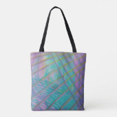 P34 Einzigartige farbenfrohe abstrakte Kunst Tasche (Rückseite)