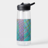 P34 Einzigartige farbenfrohe abstrakte Kunst Trinkflasche (Links)