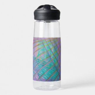 P34 Einzigartige farbenfrohe abstrakte Kunst Trinkflasche