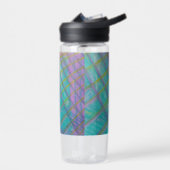 P34 Einzigartige farbenfrohe abstrakte Kunst Trinkflasche (Links)