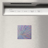 P36 Einzigartige farbenfrohe abstrakte Kunst Magnet (In Situ (Geschirrspüler))