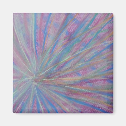 P36 Einzigartige farbenfrohe abstrakte Kunst Magnet (Vorne)
