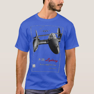P38 Blitze WW2 American Fighter T-Shirt