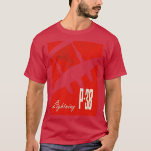 P38 Blitzer-WW2-Kampfflugzeug T-Shirt