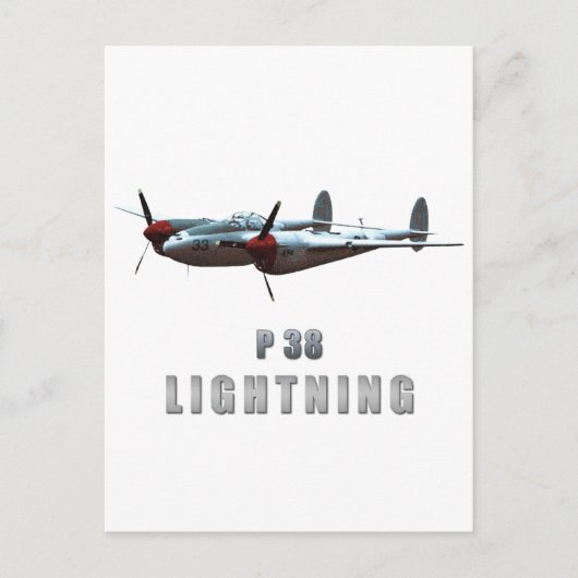 P38 Lightning Postkarte (Vorderseite)