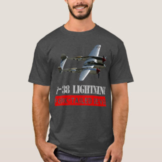 P38 Lightning War bird The fork tailed Devil T-Shirt