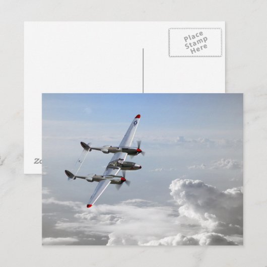 P38 Patrol Postkarte (Vorne/Hinten)