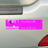 p3, rosa poodlewww.zazzle.com autoaufkleber (Auf Auto)