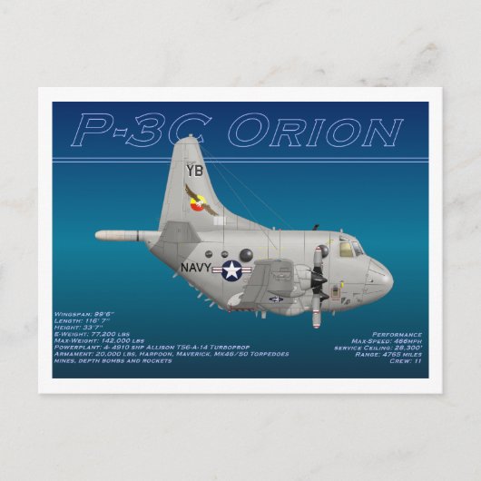 P3C Orion Collector Card Postkarte (Vorderseite)