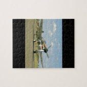 P40 Curtis mit heftigem Gesicht, Taxiing_WWII Puzzle (Horizontal)