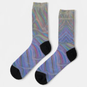 P40M Einzigartige farbenfrohe abstrakte Kunst Socken (Linkes Detail)