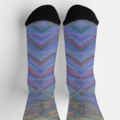 P40M Einzigartige farbenfrohe abstrakte Kunst Socken (Oben)