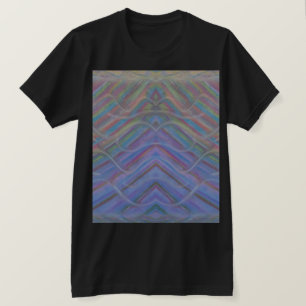 P40M Einzigartige farbenfrohe abstrakte Kunst T-Shirt