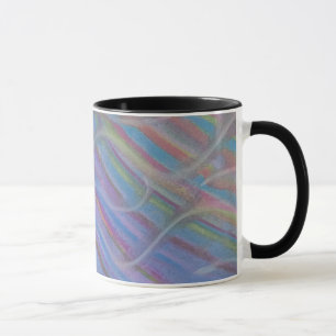 P40M Einzigartige farbenfrohe abstrakte Kunst Tasse