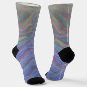 P40M Unique Colorful Abstract Art Socken (Gewinkelt)