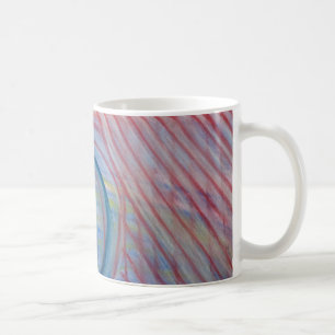P43 Blau Rot Gelb Farbige Abstrakte Kunst Kaffeetasse