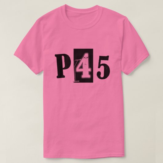 P45 Band Pink T-Shirt (Design vorne)