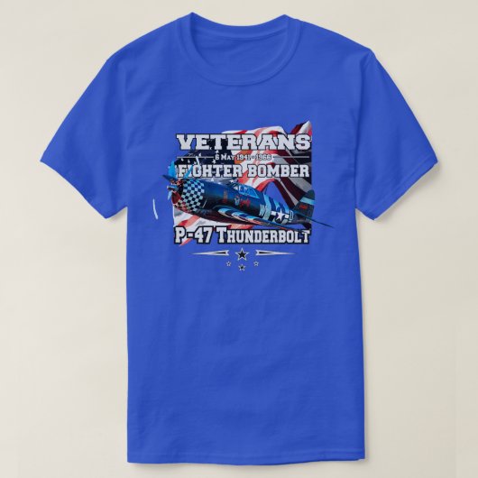 P47-Kampfflugzeug T-Shirt (Design vorne)