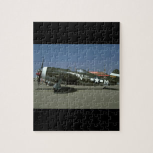 P47, links Ansicht. _WWII Flugzeuge Puzzle