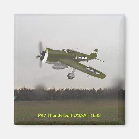 P47 Thunderbolzen Magnet. Magnet (Vorne)