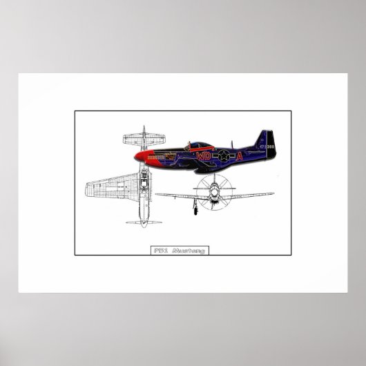 P51 Mustang 01 Poster (Vorne)