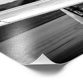 P51 Mustang B&W Fotodruck (Ecke)