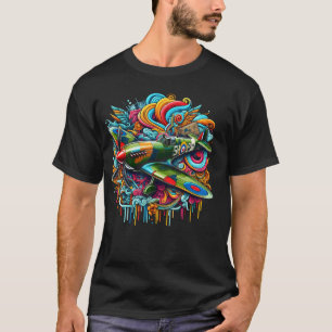 P51 Mustang Colorful T-Shirt