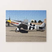 P51 Mustang-Flugzeug bei Flugschau 252 Stück Puzzl Puzzle (Horizontal)