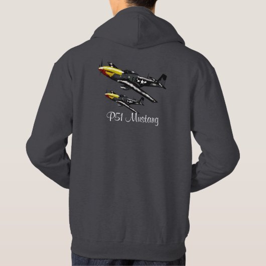 P51 Mustang Hoodie (Rückseite)