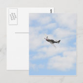 P51 Mustang im Flug Postkarte (Vorne/Hinten)