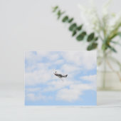 P51 Mustang im Flug Postkarte (Stehend Vorderseite)