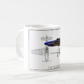 P51 Mustang Kaffeetasse (Vorderseite Links)