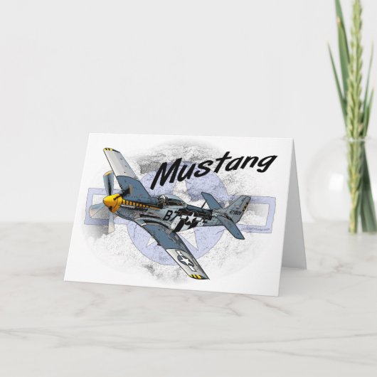 P51 Mustang Karte (Vorderseite)