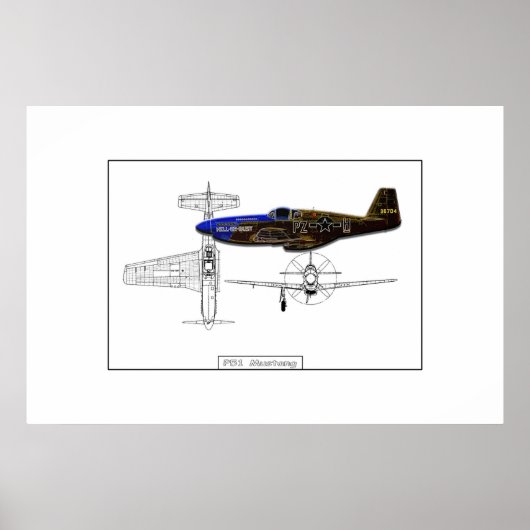 P51 Mustang Poster (Vorne)