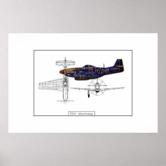 P51 Mustang Poster (Vorne)