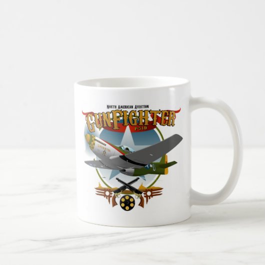 P51 Revolverheld 2 Kaffeetasse (Rechts)